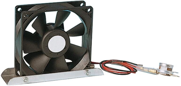 Kjøleskapvifte kvadratisk 80x80 mm 12V svart Comet for bedre kjøling