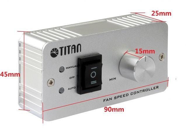 Kjøleskapvifte SC09 dobbel 12/24V aluminium - Titan bakside