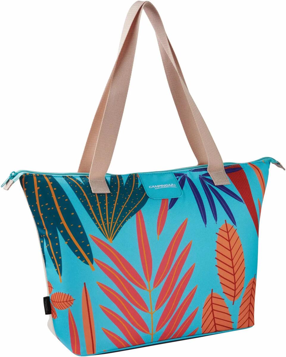 Kjøleveske Ethnic Shopping Bag 15 l forfra med blå farge