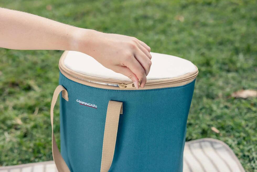 Bakside av Kjøleveske Fold´N Cool Essential 15L blå/beige