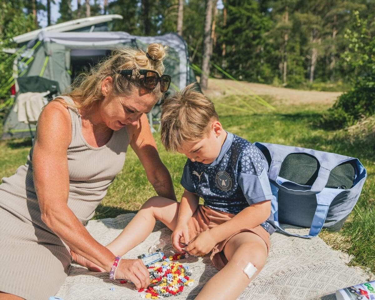 Detalj av glidelås på Kjøleveske Puffin 19L 300D polyester mørkeblå