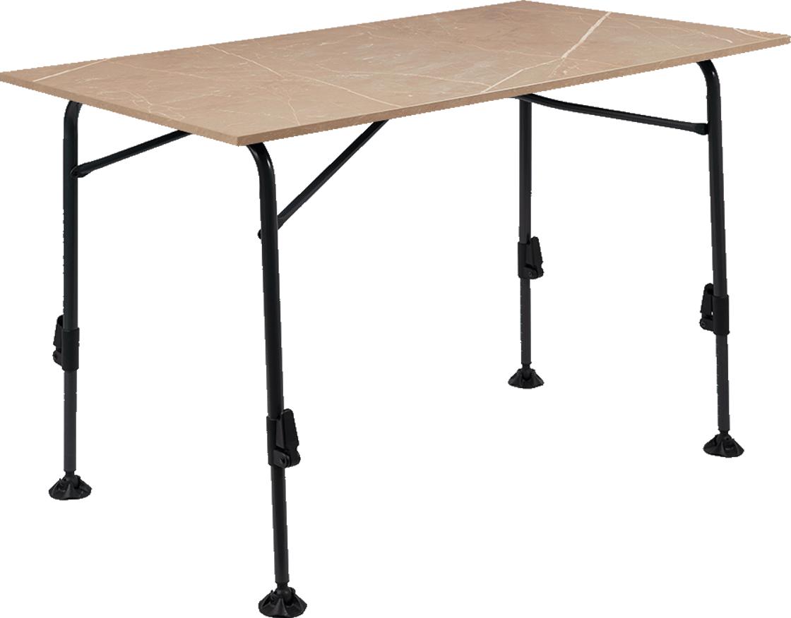 Klappbart campingbord Mirano Exteriolit 80x60 cm forfra