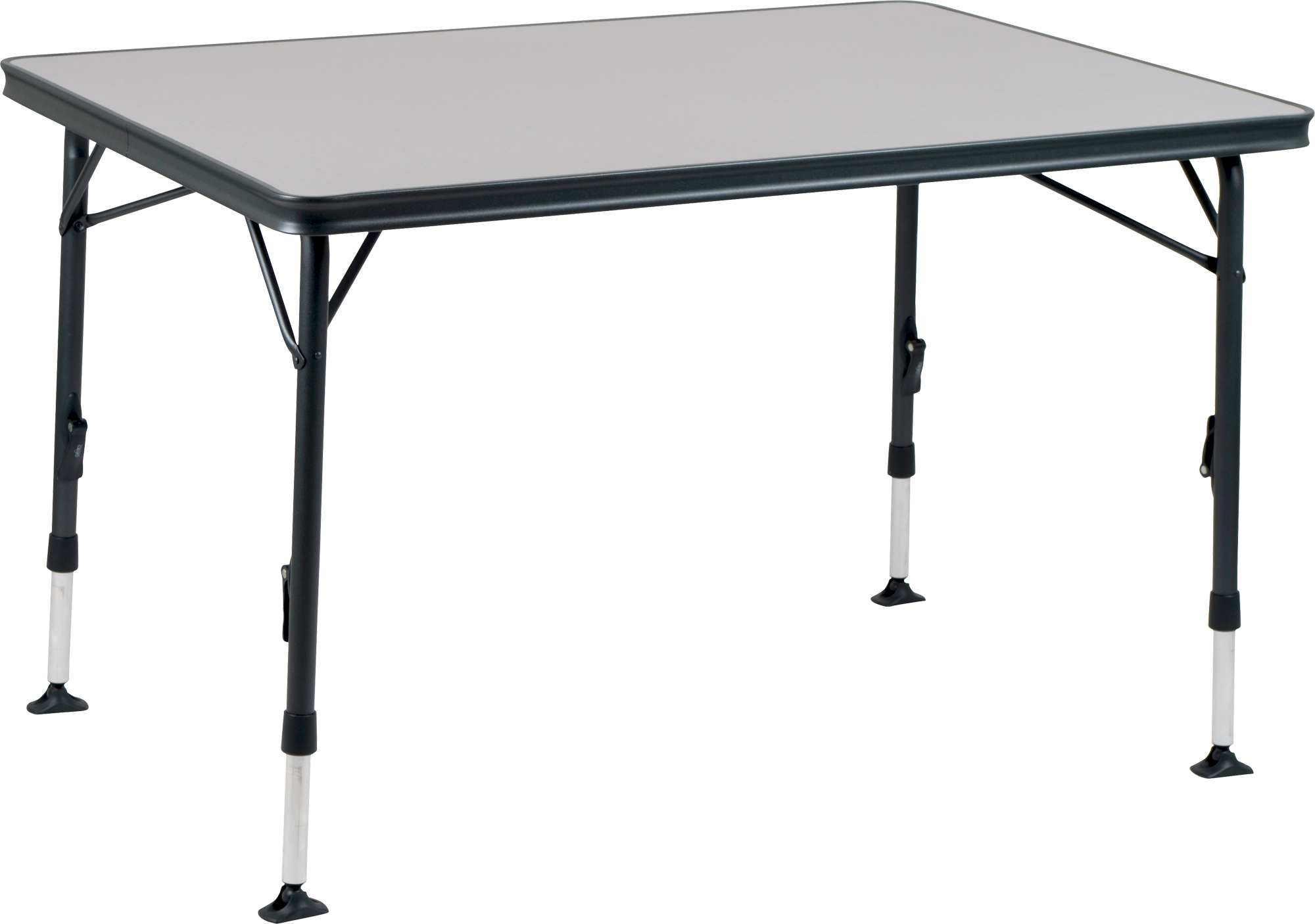 Klappbart campingbord Valencia I 120 x 80 cm aluminium forfra