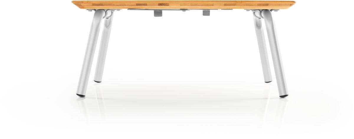 Detalj av klappbart piknikbord Rakau bambus bordplate
