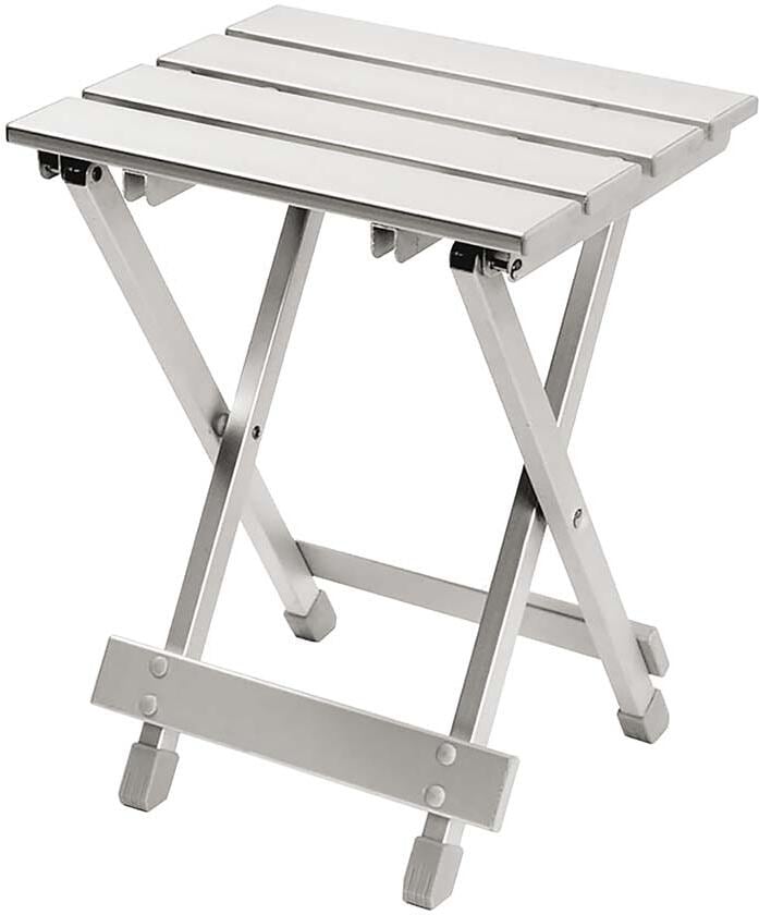 Klappbord i aluminium 30x25x40 cm fra Bo-Camp forfra