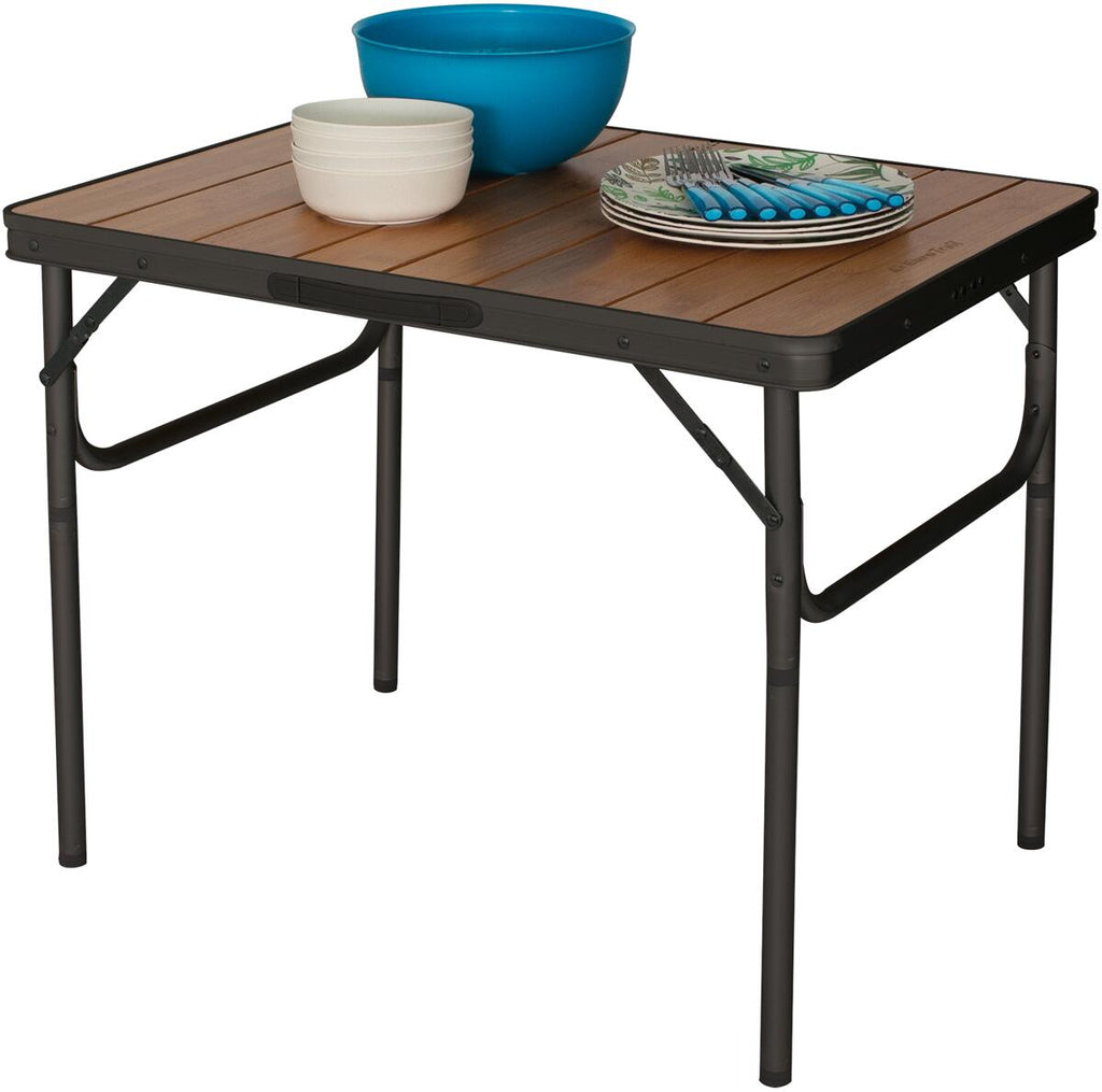 Klappbord Arsoli bambus 60x45 cm høydejusterbart bakside