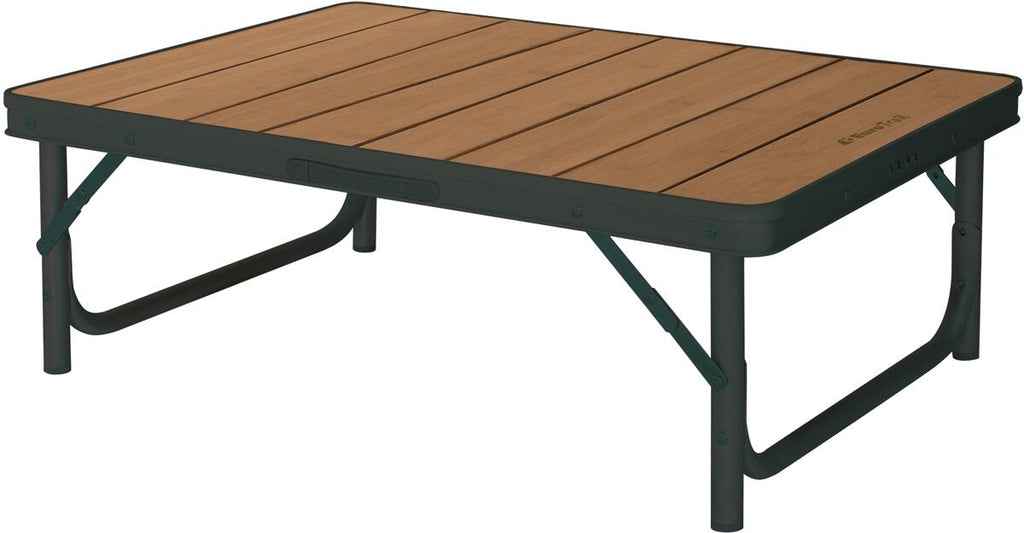 Detalj av bordplate på Klappbord Arsoli bambus 60x45 cm høydejusterbart