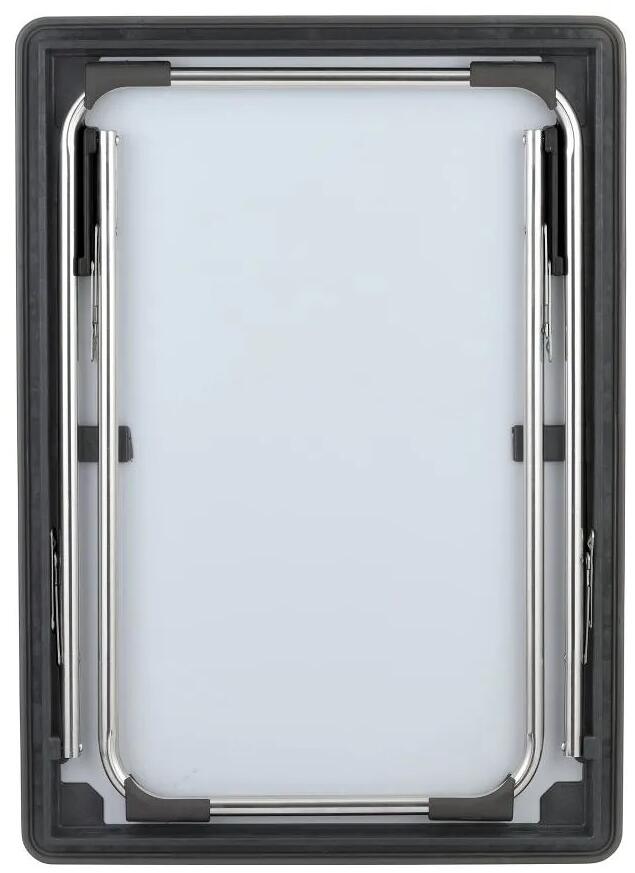 Klappbord Fidji 80x57 cm aluminiumsramme grå bakside