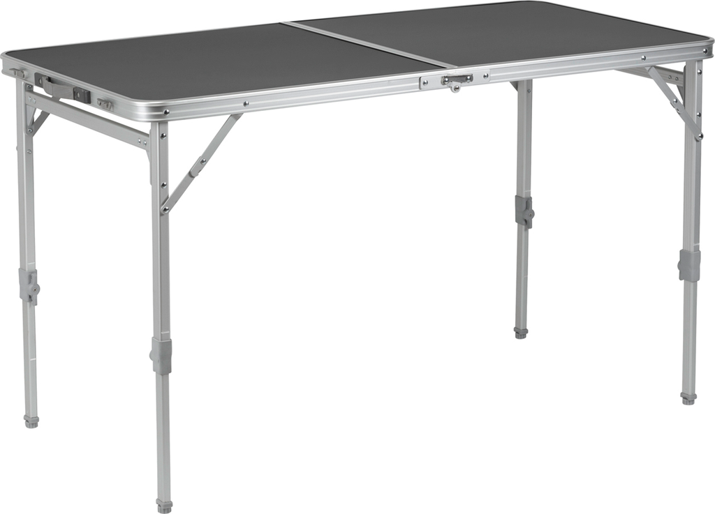 Klappbord Flatpack 4 120x60 cm aluminium - forfra