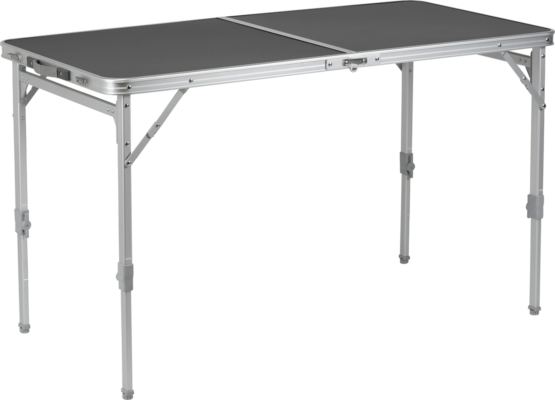 Klappbord Flatpack 4 120x60 cm aluminium - forfra