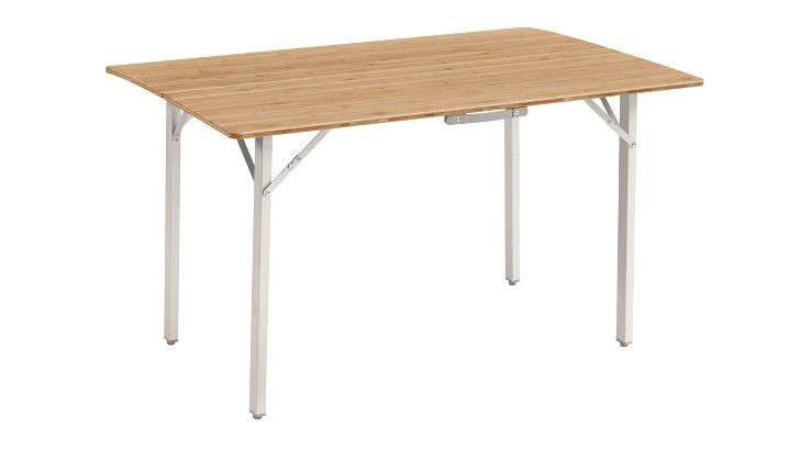 Klappbord Kamloops bambus 120 x 80 cm, aluminium 13,1 kg front