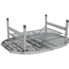 Klappbord koffertmodell 100 x 70 cm aluminium sammenfoldet som koffert