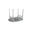 Klappbord koffertmodell 100 x 70 cm aluminium oppbevaringsnett under bordplate