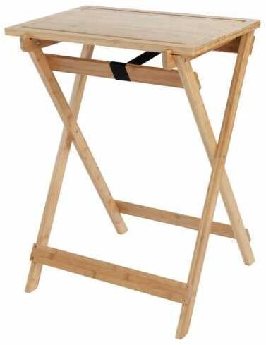 Klappbord Lugo med skjærebrett bambus 60x79x52 cm forfra