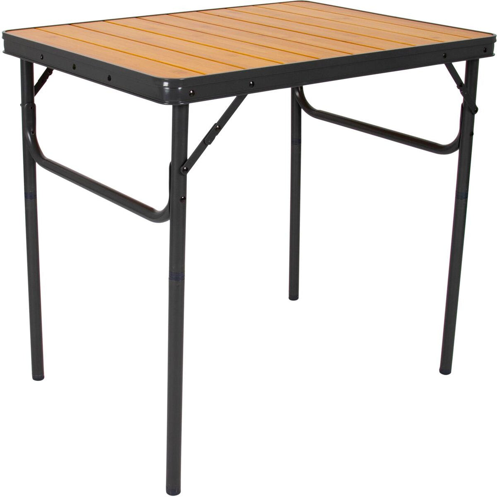 Klappbord Margate 75x55 cm bambus høydejusterbart bakside
