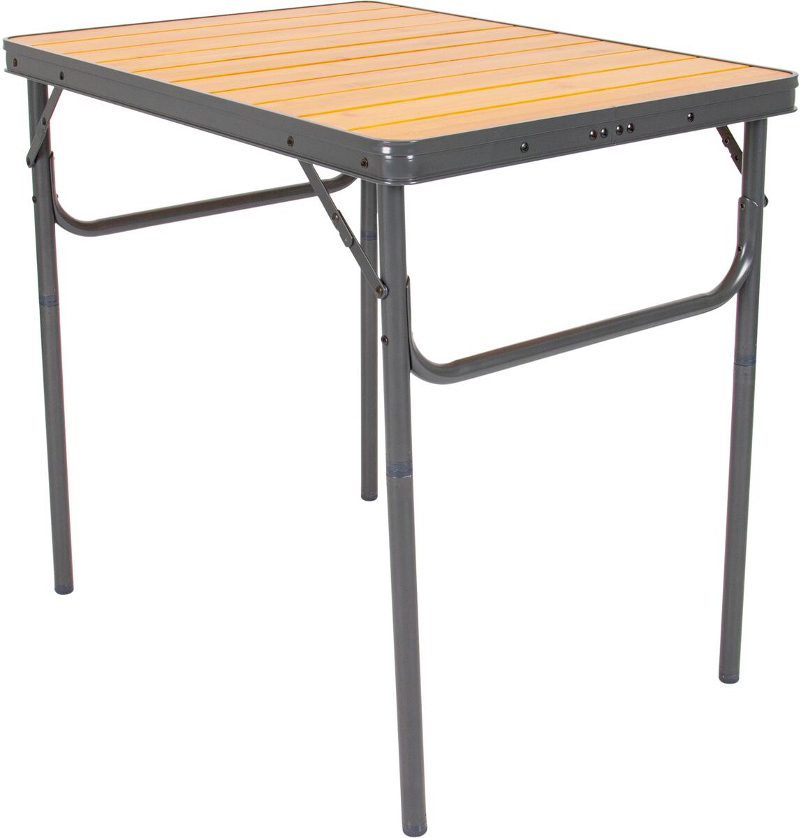 Klappbord Margate 75x55 cm bambus høydejusterbart montert i camping