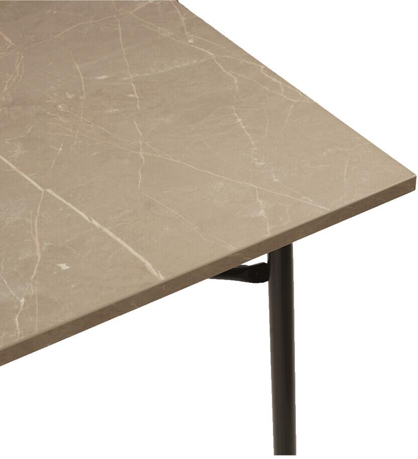 Klappbord Mirano 120 Exteriolit marmormønster taupe bakside
