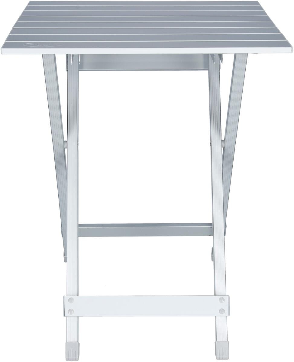 Klappbord Single aluminium 50x50x64 cm sølv bakside