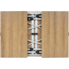 Klappbord Sorrento uttrekkbart 140 x 70 cm glassfiber i bruk ved camping