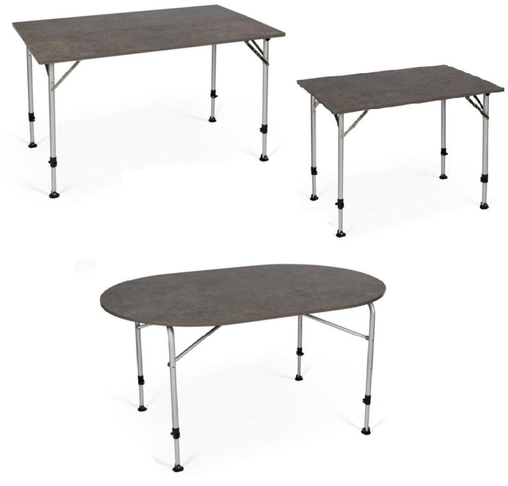 Klappbord Zero Concrete med glassfiberplate forfra