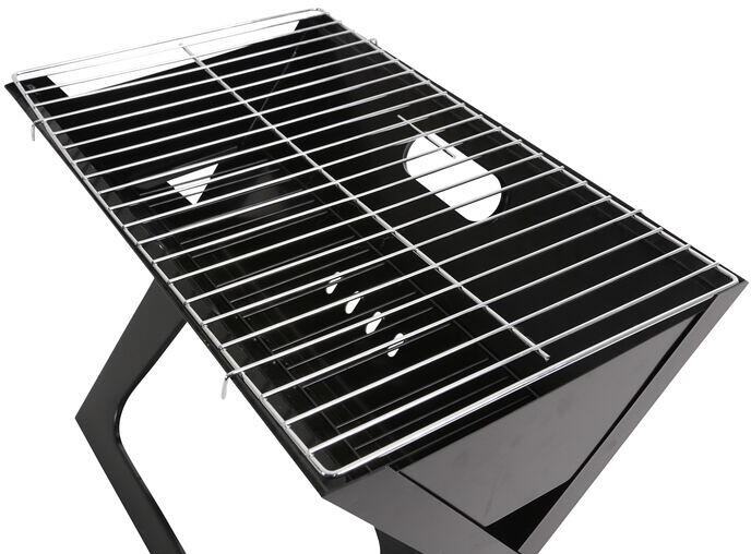 Detalj av stålkonstruksjon på Klappgrill BBQ sammenleggbar i stål - Regatta