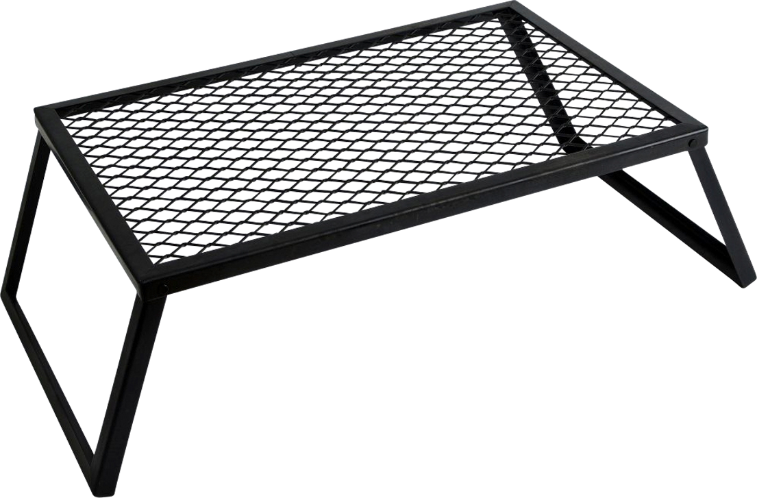 Klappgrill Heavy Duty 61 x 41 cm svart i stål fra front