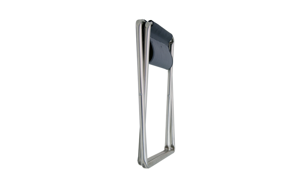 Klappkrakk AL-301 grå duraluminium bakside