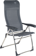 Klappstol AL/215 Classic 7-pos justerbar rygg aluminium - Crespo forfra
