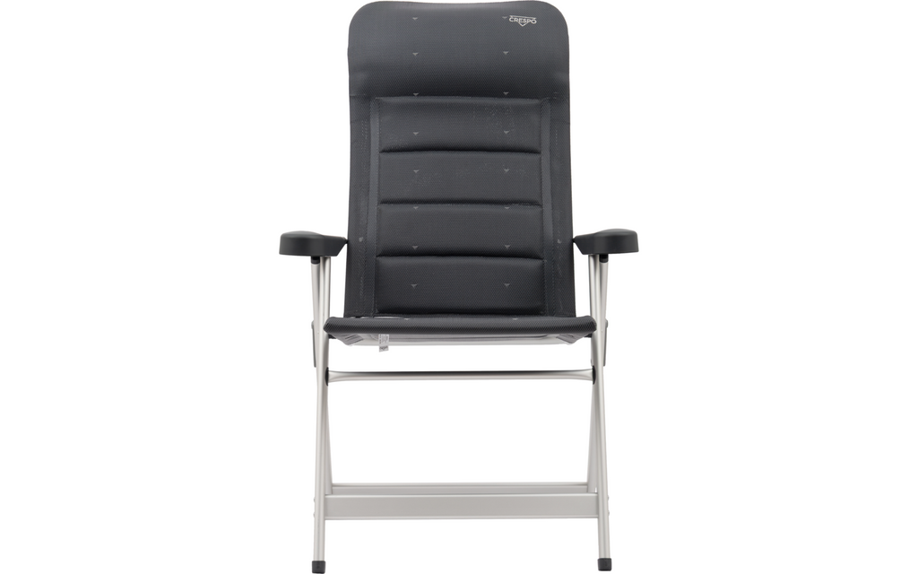 Klappstol AL/237 M Deluxe 7-trinns justerbar montert på campingplass