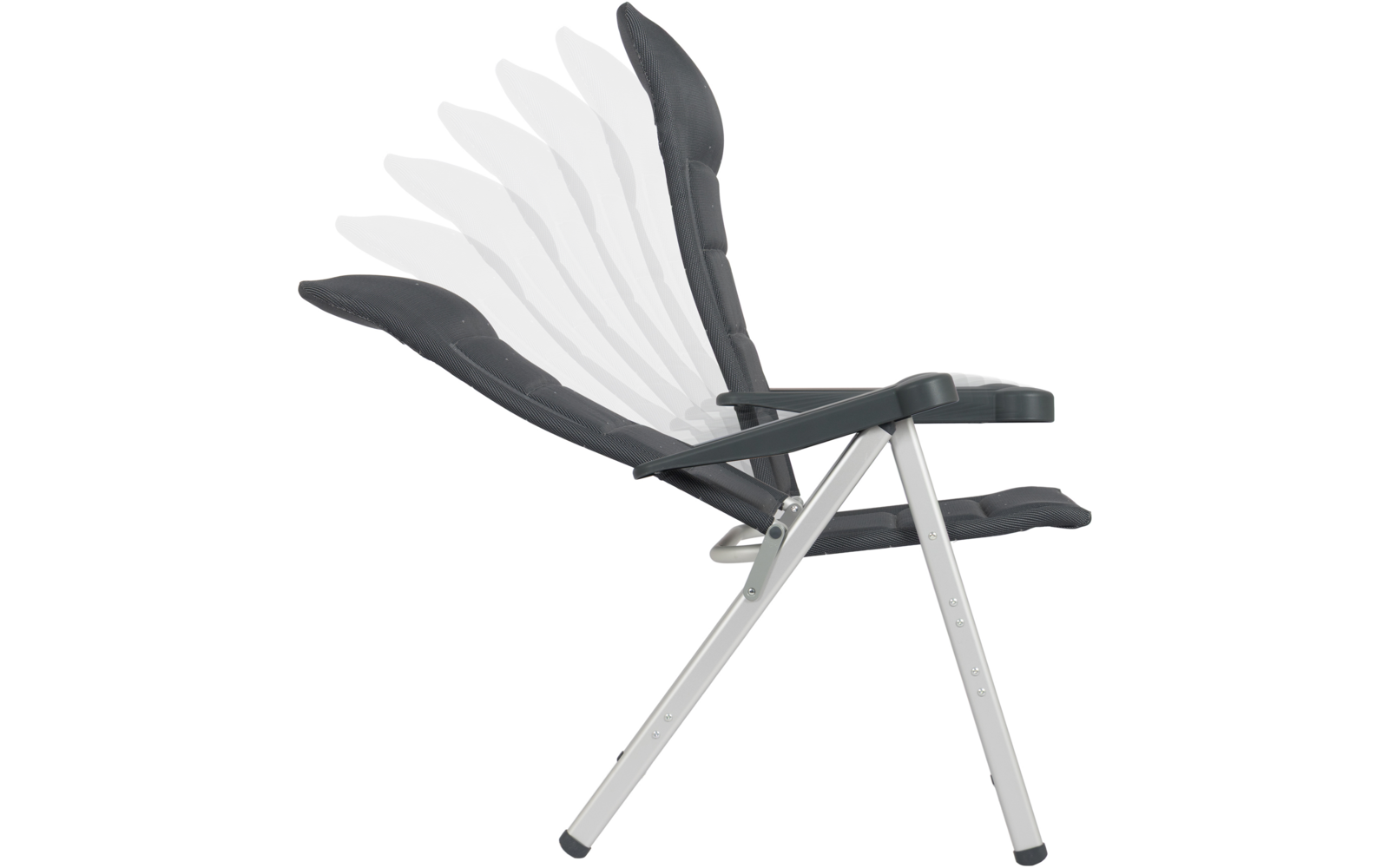Klappstol AL/238 XL Deluxe justerbar ryggstøtte