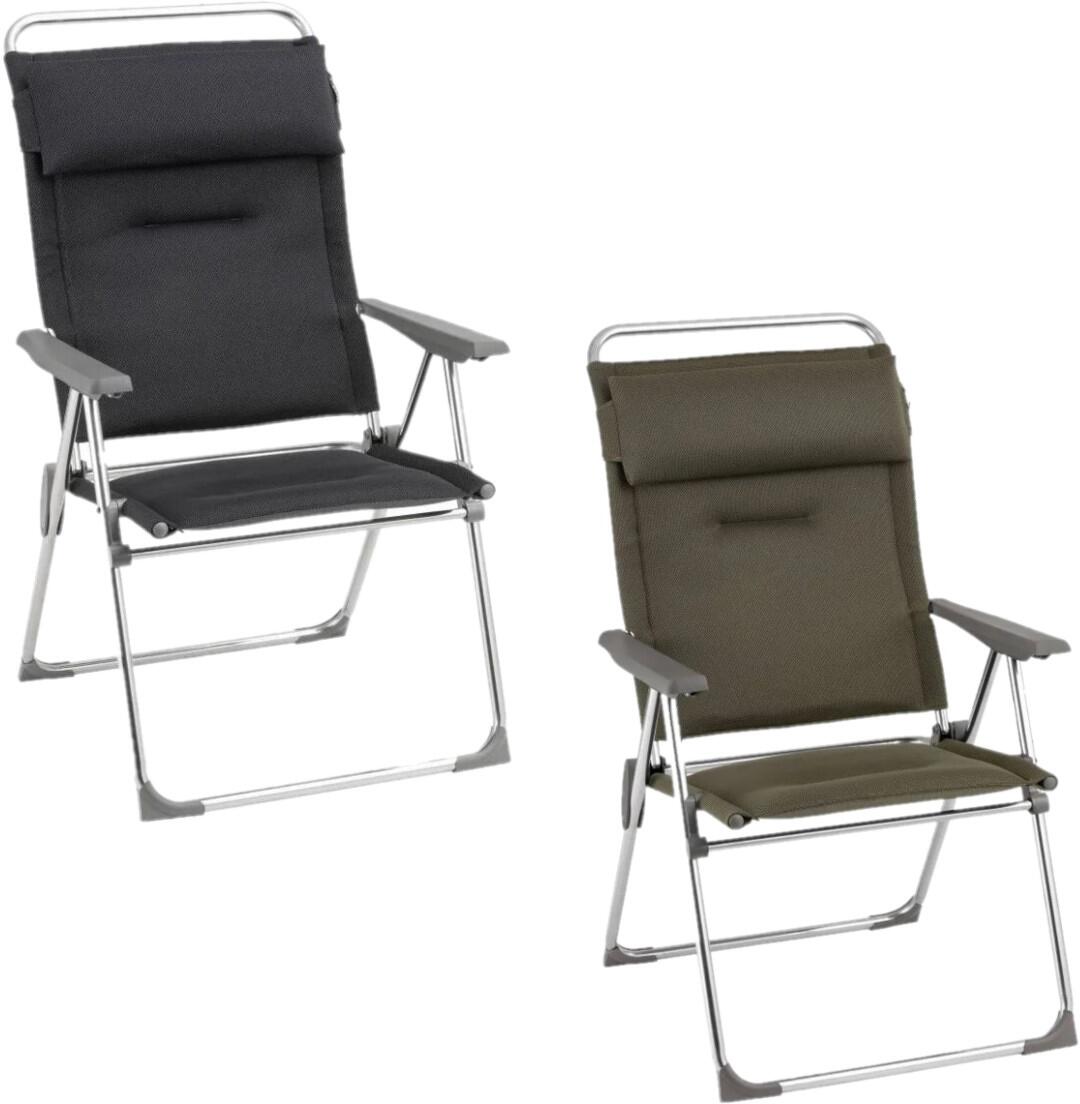 Klappstol Alu Cham XL AirComfort forfra med høy ryggstøtte