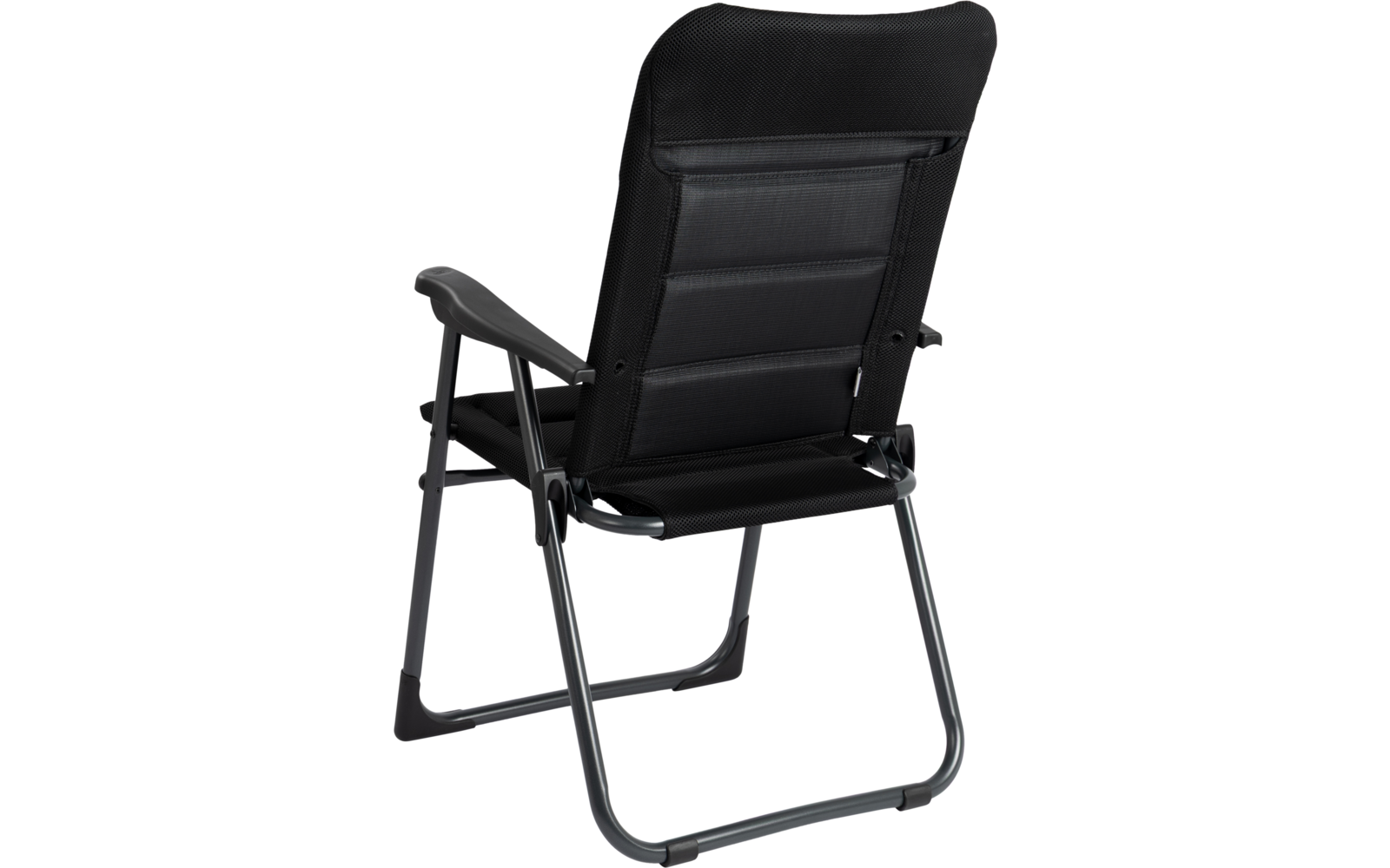 Montert Klappstol AP/218 Air-Deluxe svart i campingmiljø