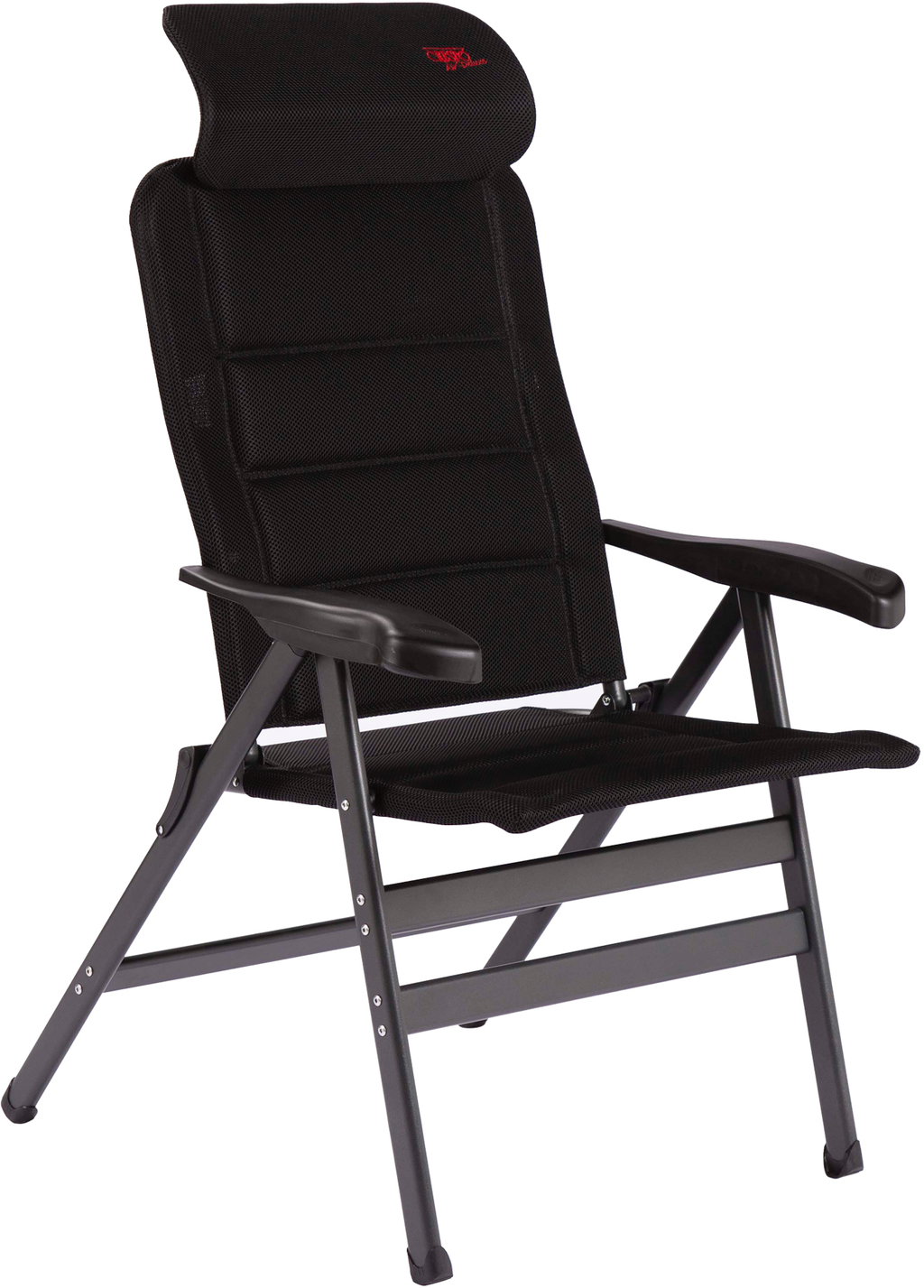 Klappstol AP/238 XL Air Deluxe Compact svart forfra