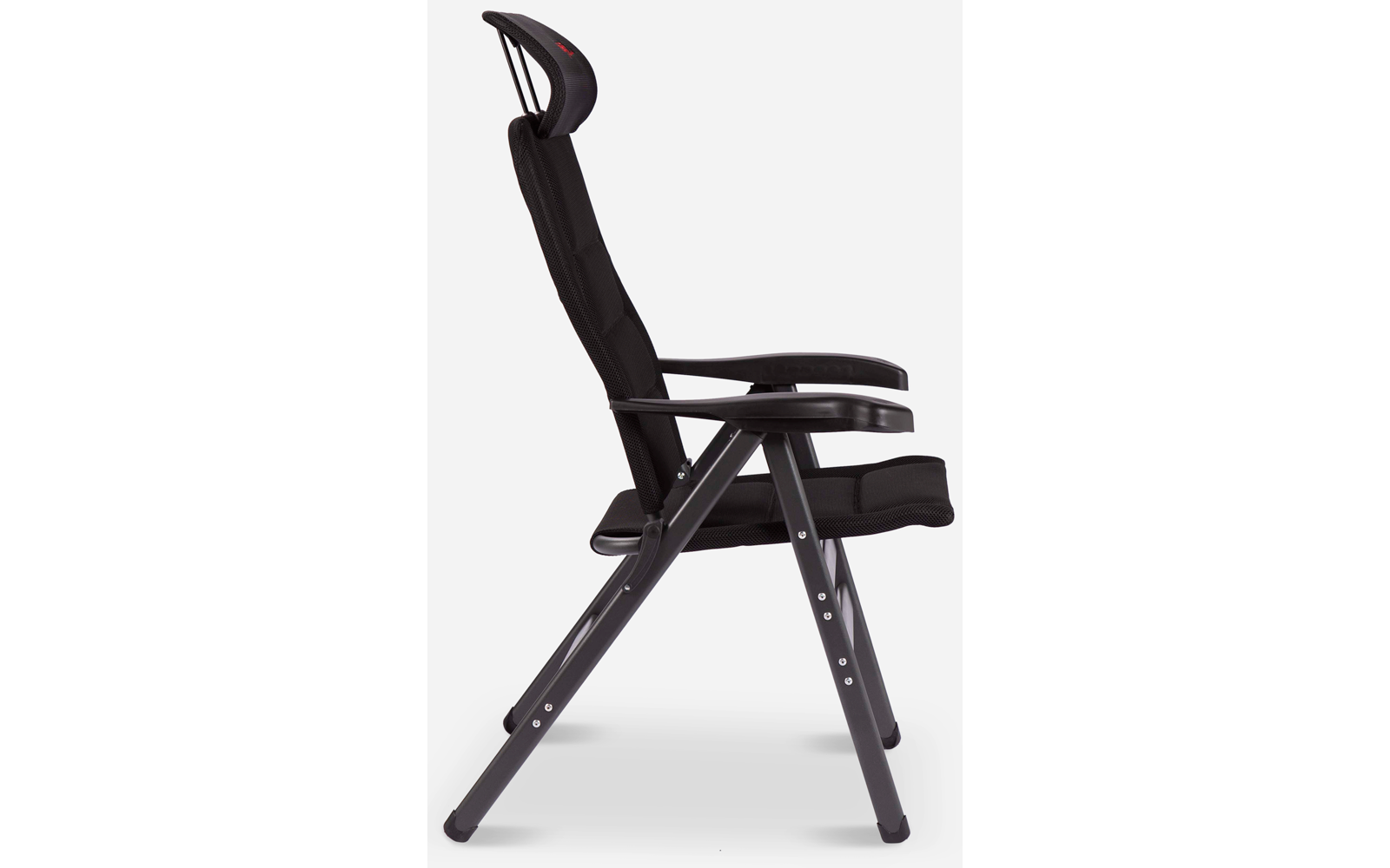 Klappstol AP/238 XL Air Deluxe Compact svart nærbilde av justerbar rygg