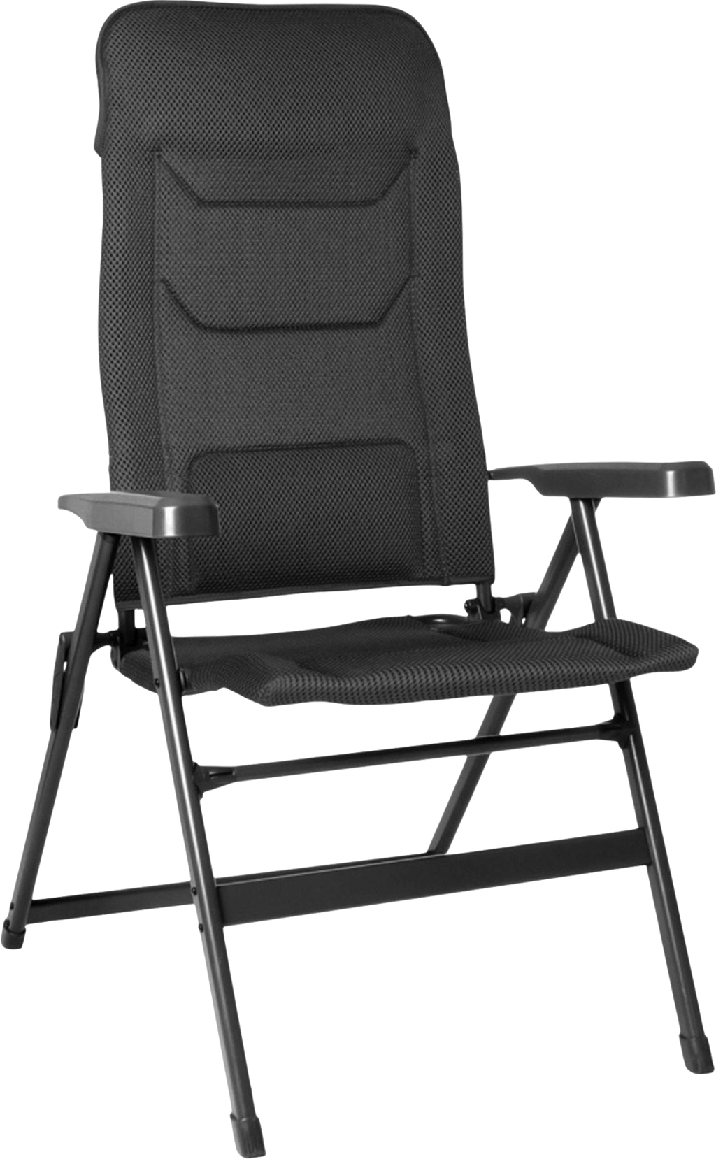 Klappstol Aravel Vitachic 3D Pro 7-pos justerbar aluminium - Brunner forfra
