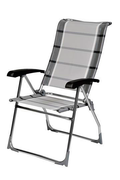 Klappstol Aspen 0649 aluminium 8-pos ryggstøtte 100 kg - Dukdalf forfra