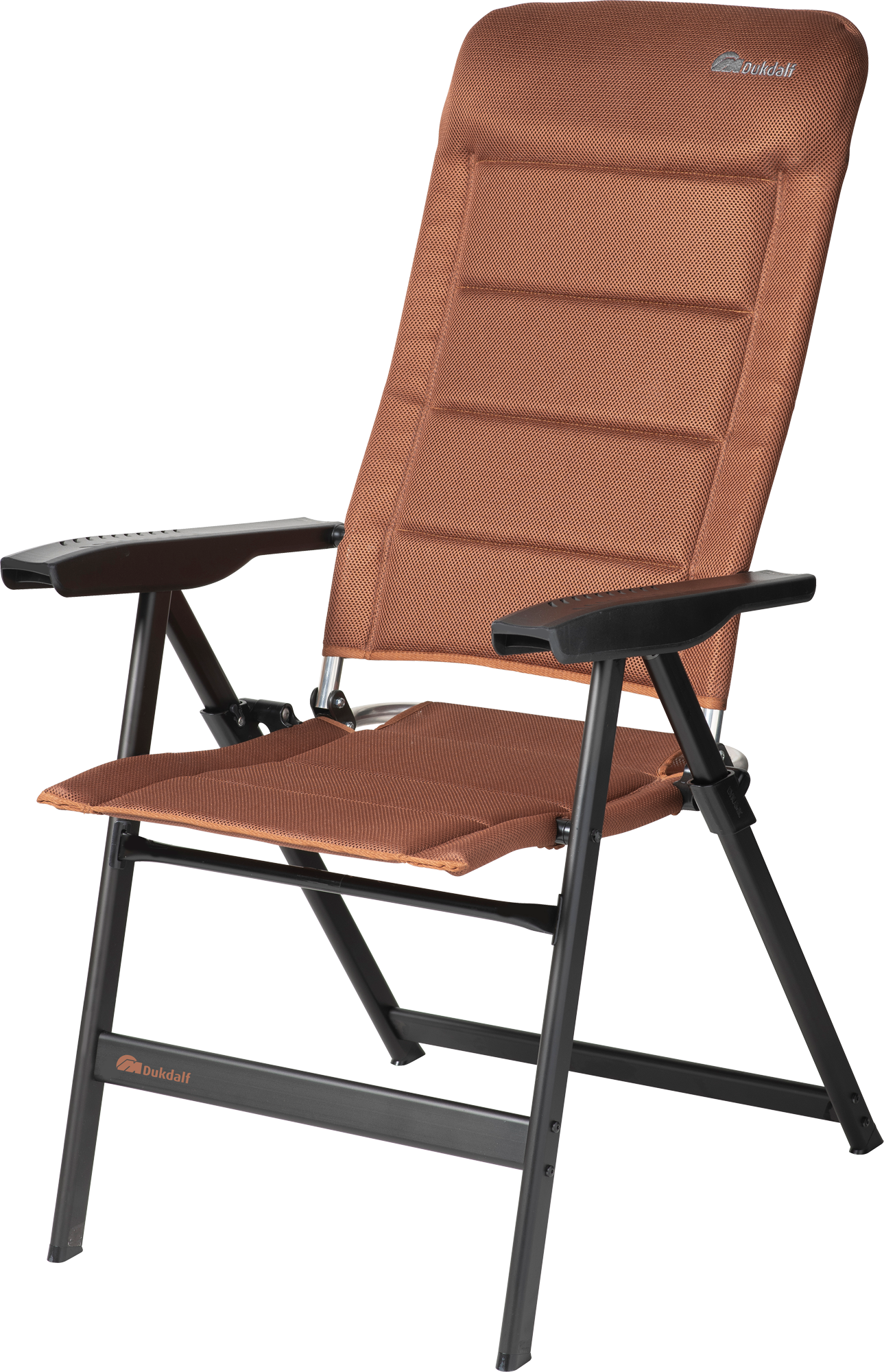 Klappstol Brillante 8860 cognac 140 kg aluminium for camping og hage