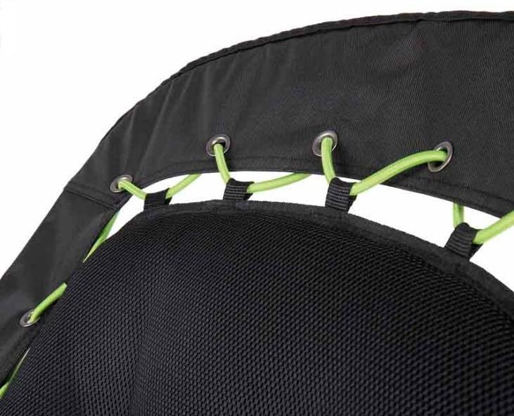 Detalj av elastisk snøring på Klappstol Bungee med høy rygg
