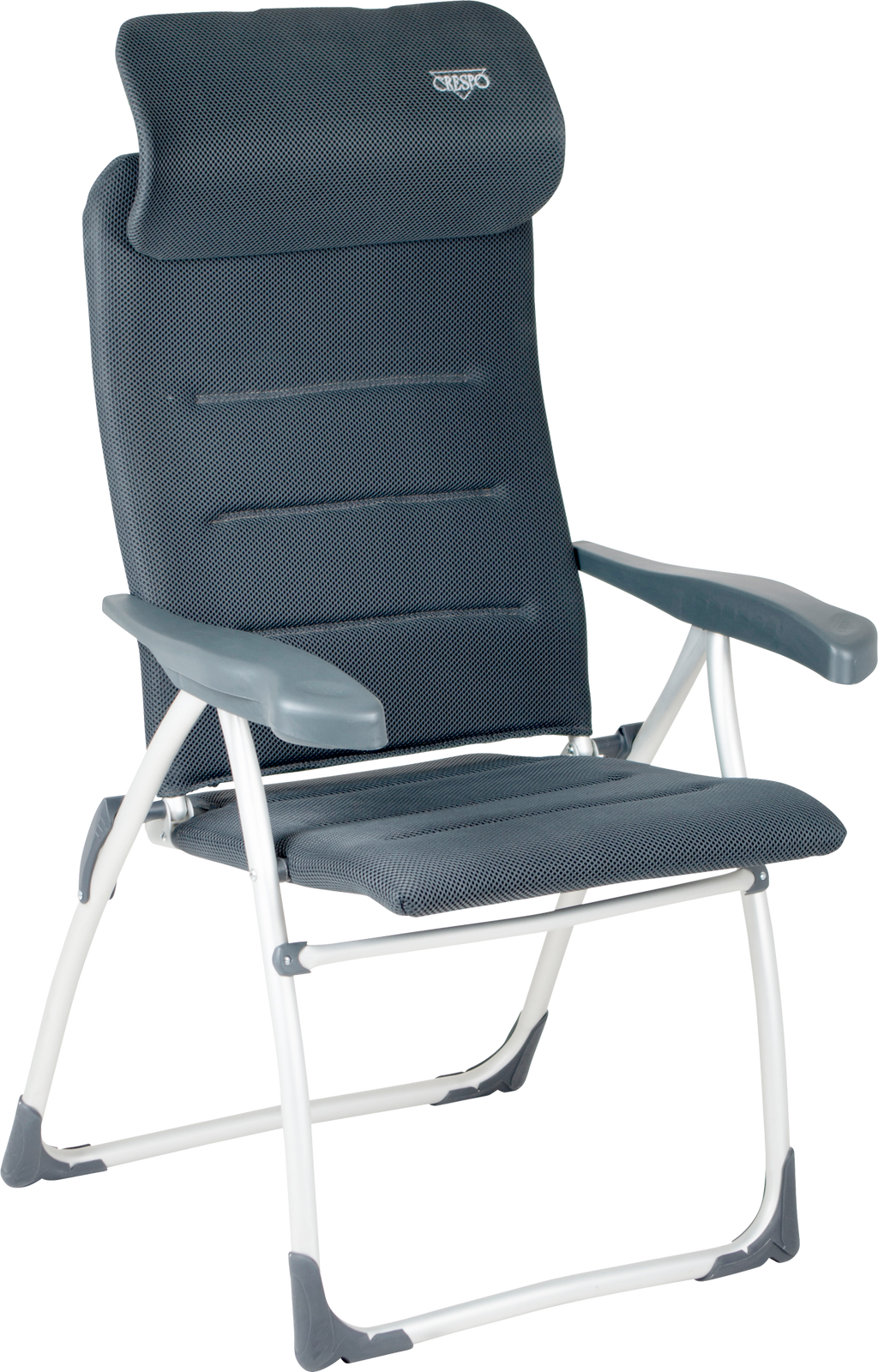 Klappstol Compact Air-Elegant aluminium 7-pos ryggstøtte forfra
