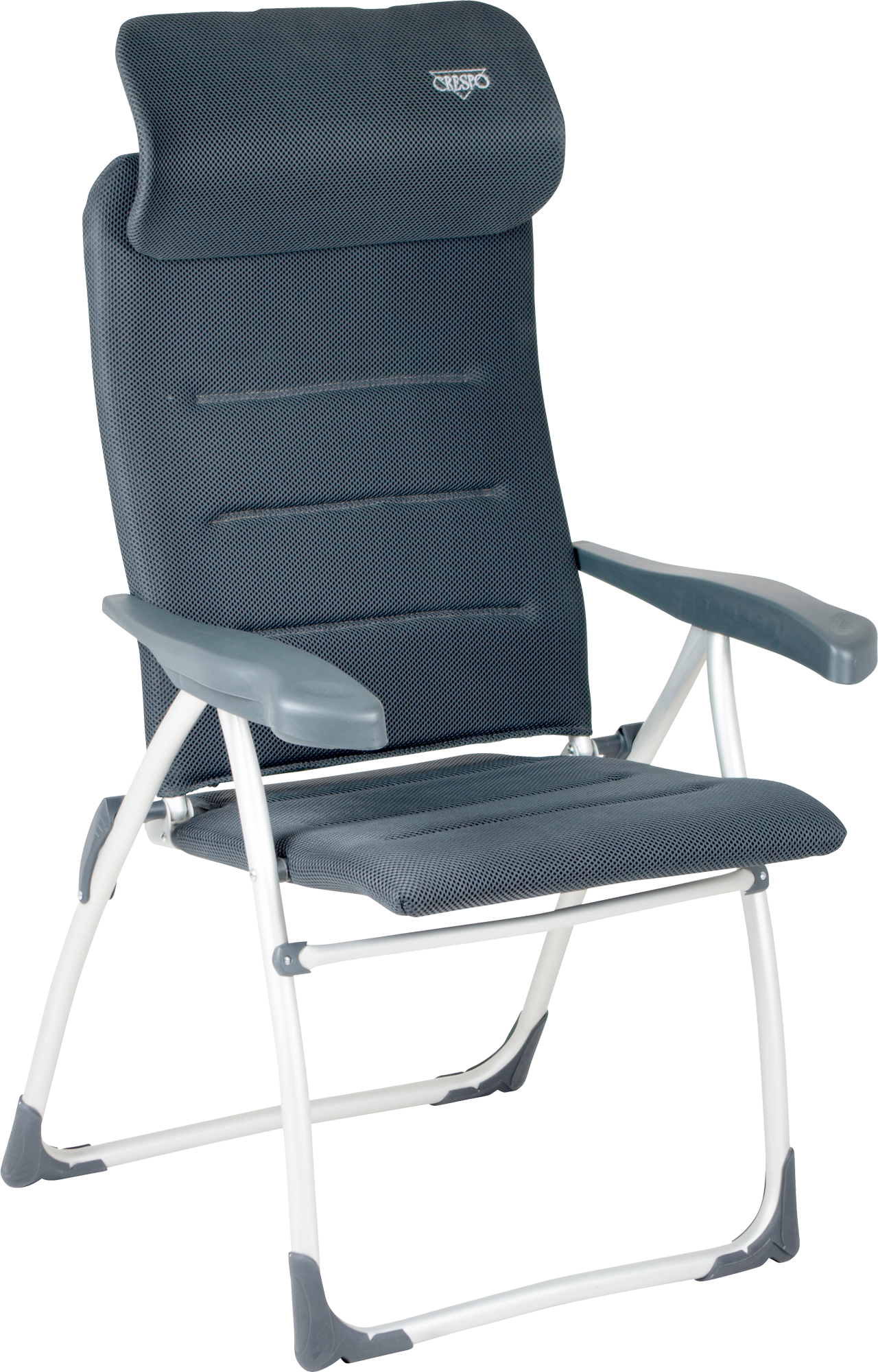 Klappstol Compact Air-Elegant aluminium 7-pos ryggstøtte forfra