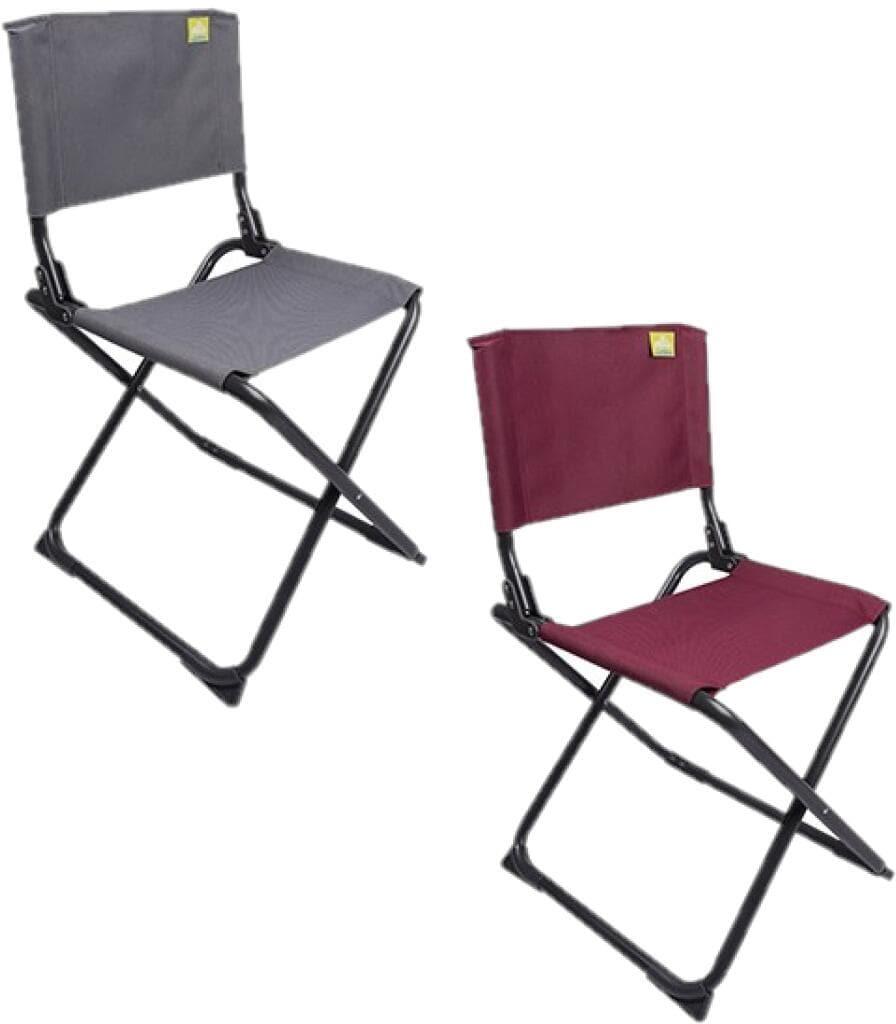 Klappstol Ferio i stål/polyester fra Via Mondo sett forfra