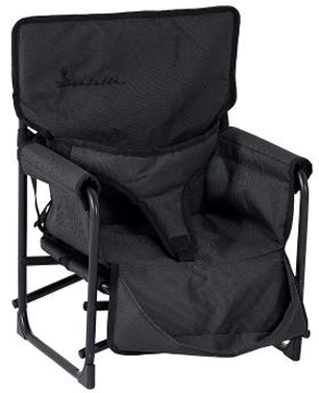 Klappstol for barn opptil 50 kg svart 47x28x26 cm - Isabella forfra