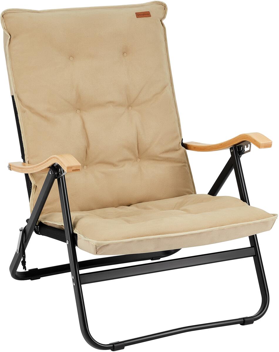 Klappstol Hayden Deluxe med bambusarmlener forfra