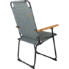 Klappstol Jefferson XL med bambusarmlener aluminium bakside