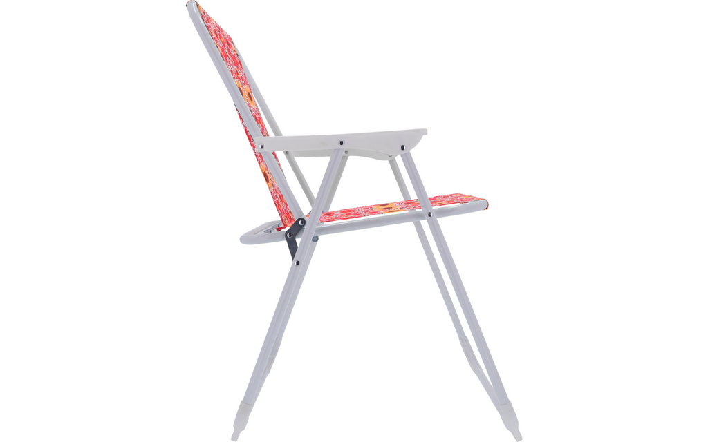 Klappstol Jesolo Flower retro stålramme bakside