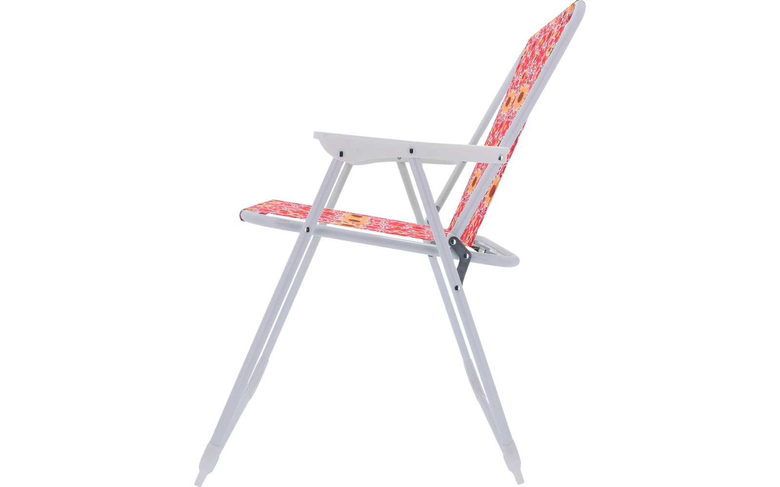 Detalj av stoff på Klappstol Jesolo Flower retro stålramme