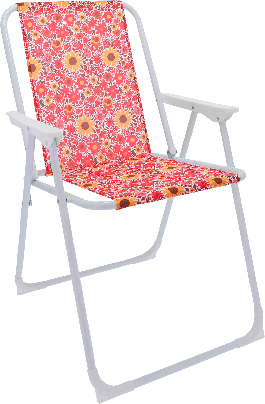 Klappstol Jesolo Flower retro stålramme foran