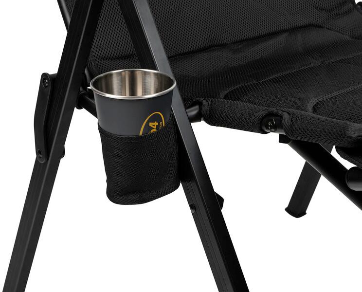 Detalj av stoff og ramme på Klappstol La Palma Deluxe 5-trinns ryggstøtte
