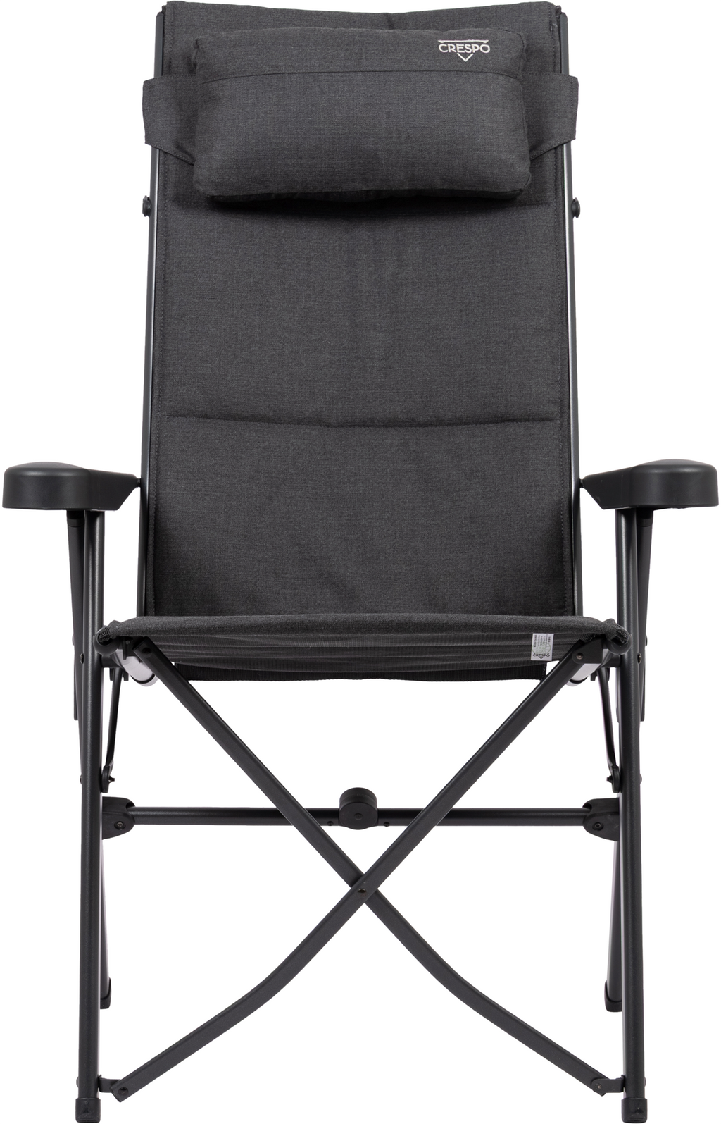 Klappstol med høy rygg AP/740-TC-56 aluminium forfra