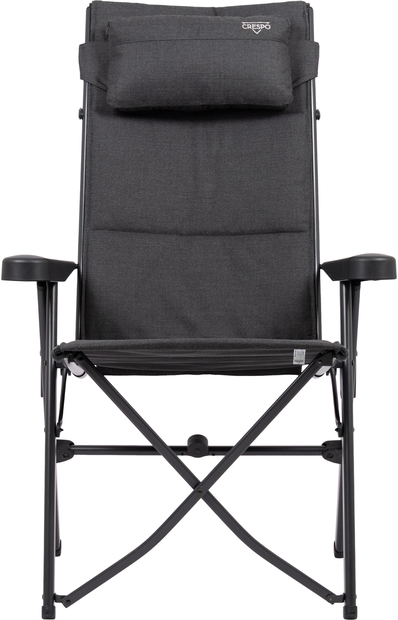 Klappstol med høy rygg AP/740-TC-56 aluminium forfra